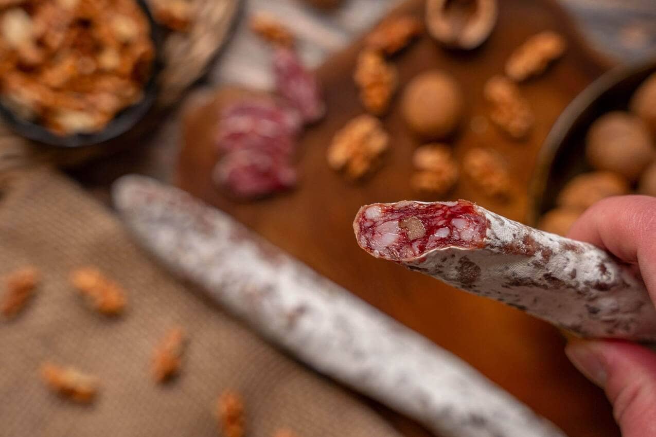 Fuet de nueces